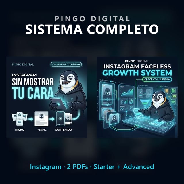 Sistema completo de Instagram de Pingo Digital con Starter y Advanced