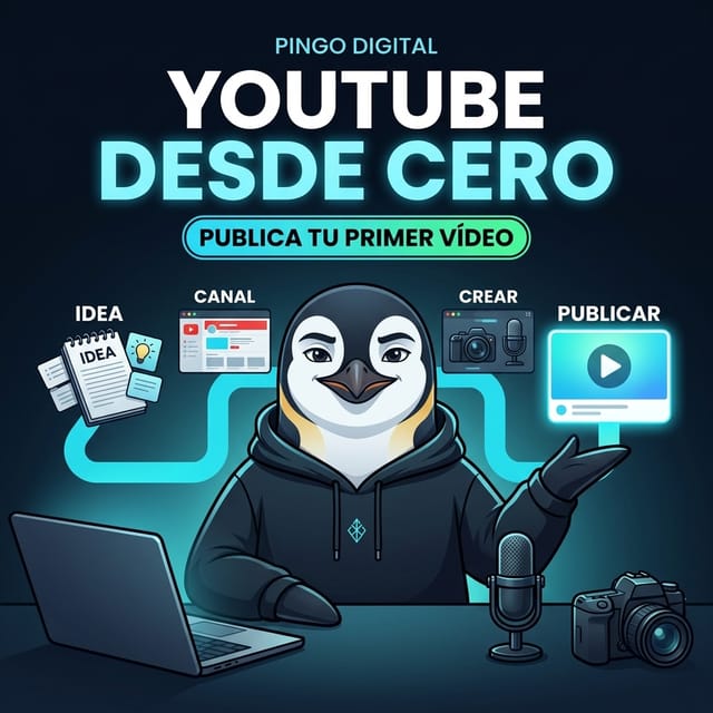 Portada de YouTube Desde Cero de Pingo Digital